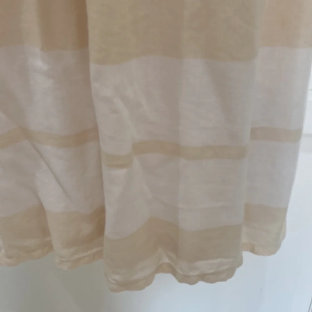 James Perse cream high empire v neck midi dress medium - Picture 3 of 8